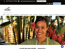 Tablet Screenshot of oasispalmshotel.com